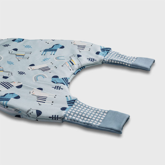 Tender Winter Schlafsack mit Füßen 2.5 Tog Sky Blue mit abnehmbaren Ärmeln