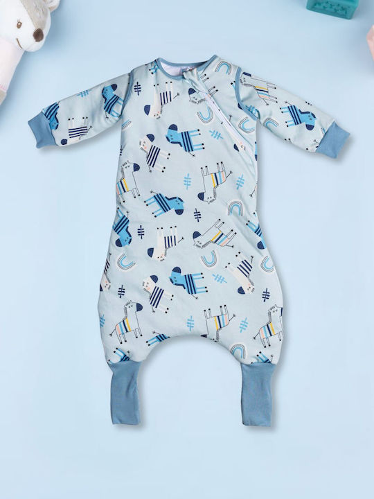 Tender Winter Schlafsack mit Füßen 2.5 Tog Sky Blue mit abnehmbaren Ärmeln
