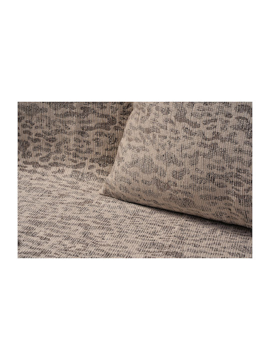 Beauty Home Ριχτάρι Διθέσιου Καναπέ Chenille 170x240εκ. Μπεζ