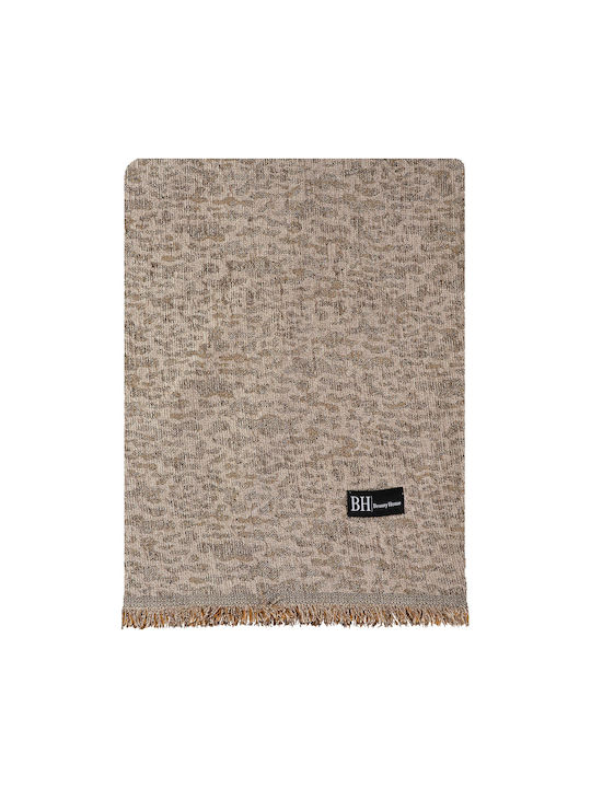 Beauty Home Throws Set 2 pcs Chenille Beige 8643Set2