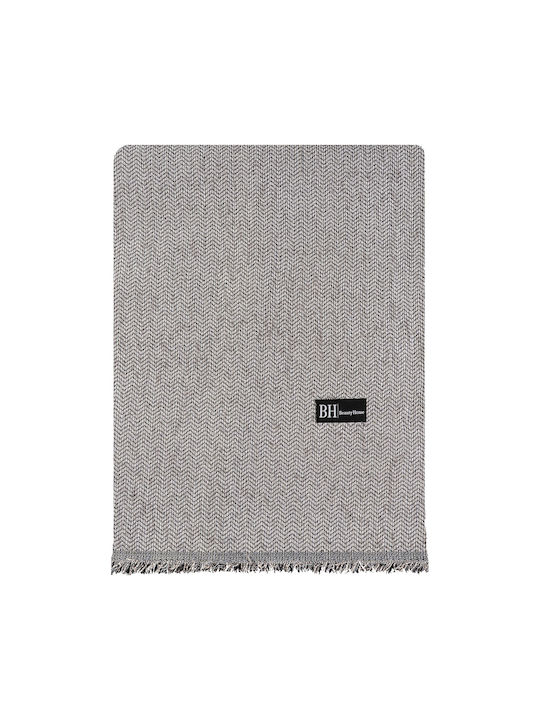 Beauty Home Ριχτάρι Πολυθρόνας Chenille 170x170εκ. Γκρι