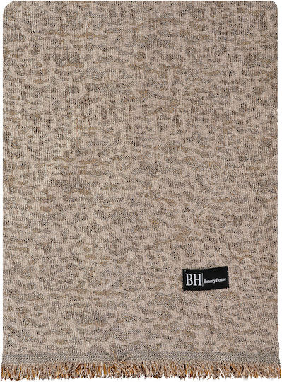 Beauty Home Ριχτάρι Τριθέσιου Καναπέ Chenille 170x290εκ. Μπεζ