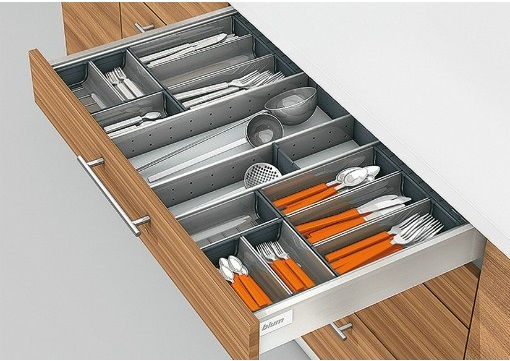 Blum Drawer Cutlery Tray Inox 60x48cm Silver