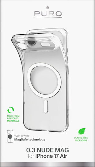 Puro 0.3 Mag Ultra-slim Back Cover Σιλικόνης Διάφανο (iPhone Air)