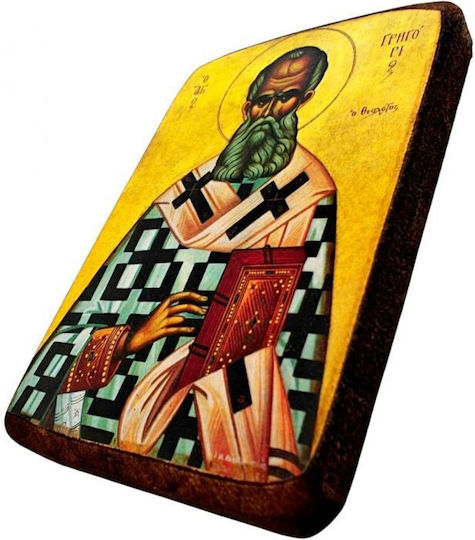 Christening Favor with Religious Icon made of Wood