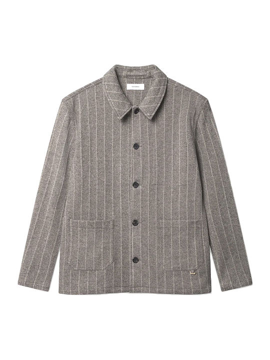 Langärmeliges Overshirt Gestreift Mehrfarbig