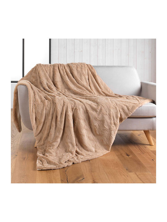 L-c Foxy Ριχτάρι Πολυθρόνας Γούνινο 180x220εκ. Sable