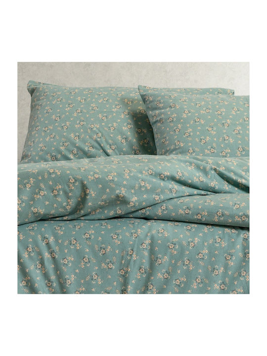Melinen Cotton Duvet Cover Single 165x245 Fay Petrol Blue