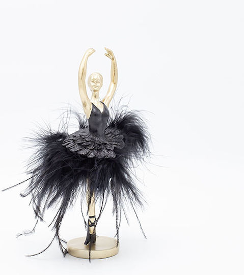 Eurolamp Christmas Plastic Figure Ballet dancer Black Height 21.7cm