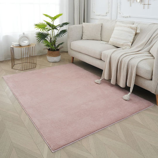 Homeone Velvet Shaggy Soft Pink