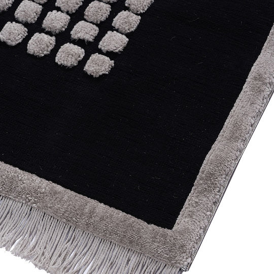 Beauty Home Rectangular Living Room Rug Black 133x190cm