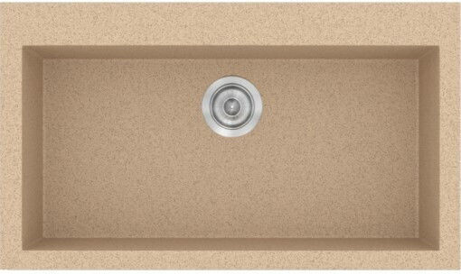 Sanitec Classic Drop-In Chiuvetă din Granit Sintetic L79xW50cm Granite Cappuccino