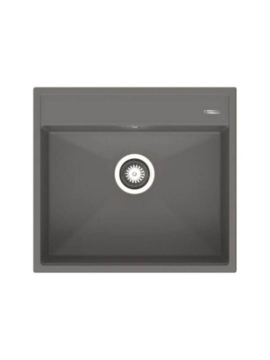 Pyramis Ithaka 1b 070247811 Drop-In Мивка от Синтетичен Гранит Ш56xД51см Бежов