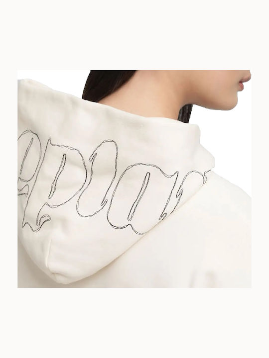 Women's Sweatshirt Hooded Winter White White