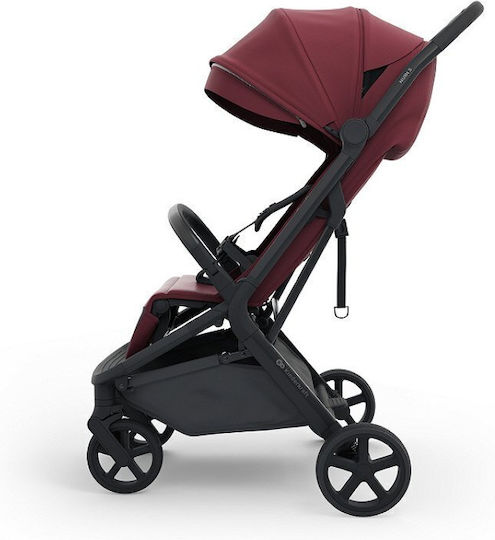 Kinderkraft Nubi 3 Baby Stroller Suitable for Newborn Dark Ruby 8.7kg