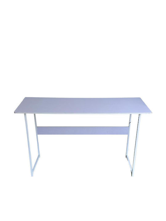 Schreibtisch Holz Lilac with White Frame mit Metallbeinen 100x45x72cm