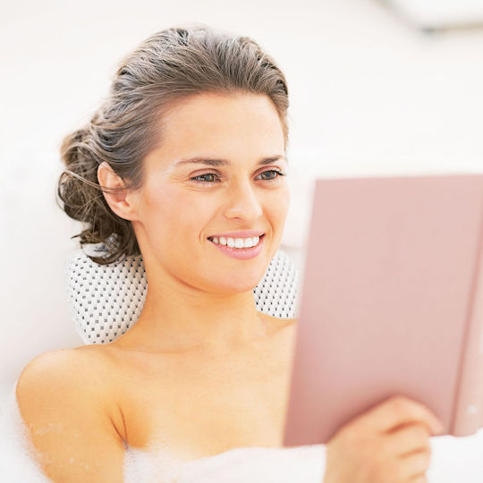Relaxdays Αντιολισθητικό Μπανιέρας με Βεντούζες Λευκό 19.5x30.5εκ.