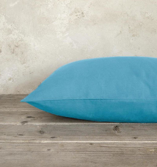 Nima Чаршаф Полудвойно с Ластик 120x200+32см. Unicolors Petrol Blue