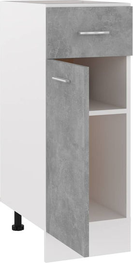Bodenstehender Schrank Grey Concrete 30x46x81.5cm