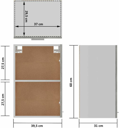 Beton gri 39.5x31x60buc
