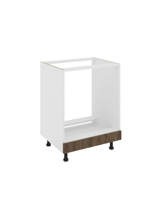 Karo Dulap Inferior pentru Cuptor Stejar Bronz/alb 60x50x80buc