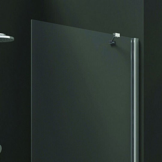 Karag Walkin 1 Σταθερό Πλαϊνό Ντουζιέρας 60x200cm Clear Glass Cromo