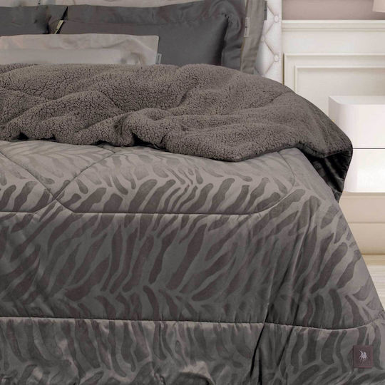 Greenwich Polo Club Duvet Cover Queen 240x250cm 4433 Taupe 700 GSMGsm 11.5 togs Togs