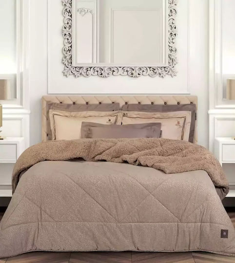 Greenwich Polo Club Duvet Cover Queen 240x250cm 4437 Taupe 700 GSMGsm 11.5 togs Togs