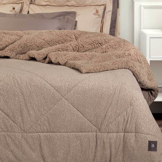 Greenwich Polo Club Duvet Cover Queen 240x250cm 4437 Taupe 700 GSMGsm 11.5 togs Togs