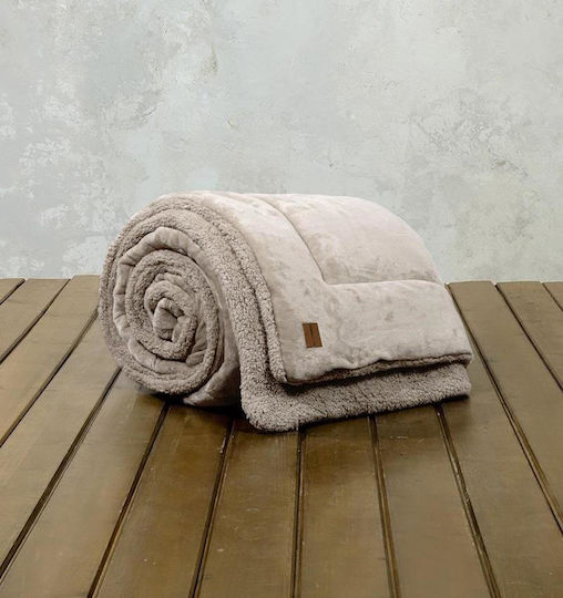 Nima Κουβερτοπάπλωμα Μονό 160x220εκ. Cira Beige 710 GSM