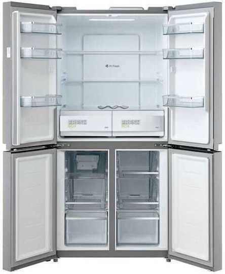 Midea Ψυγείο Ντουλάπα 474lt Total NoFrost Υ177.5xΠ83.3xΒ65.3εκ. Inox MDRF632FIE46