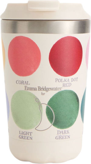 Chilly's Coffee Cup Emma Bridgewater Glass Thermos Stainless Steel BPA Free 340ml Colour Palette