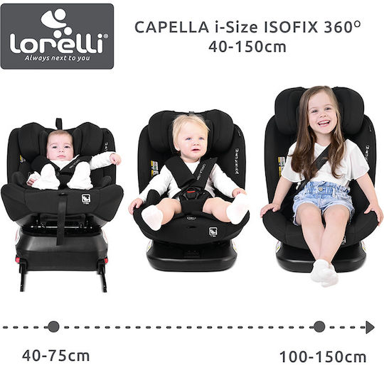 Lorelli Capella Baby Car Seat i-Size with Isofix Beige 0-36 kg