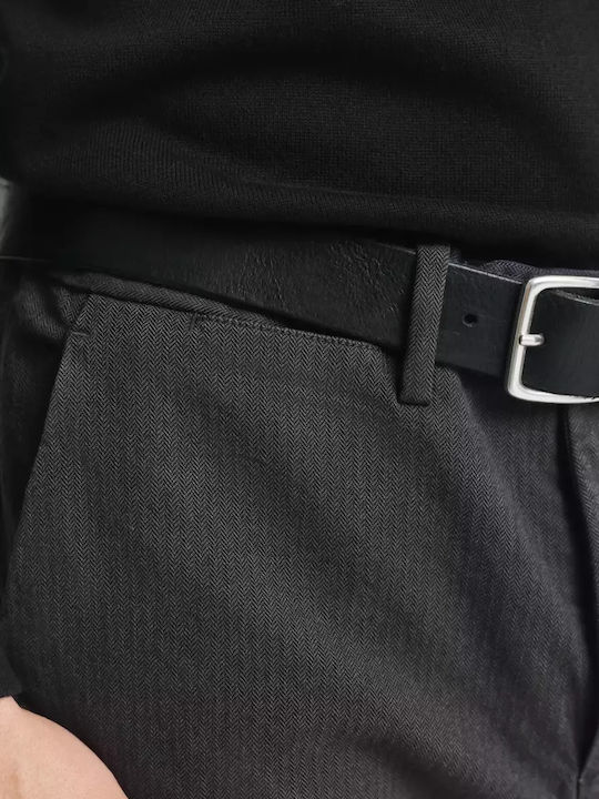 Elastic Trousers in Slim Fit Gray
