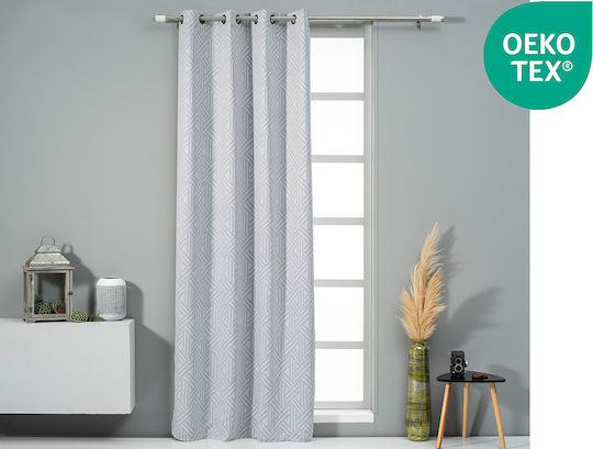 Easy Home Kayla Συσκότισης με Τρουκς Καφέ 140x270εκ.