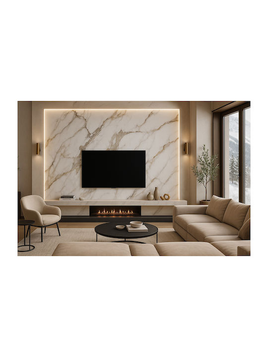 3D Wall Panels from PVC with Glue Gold 122x122x0.28cm