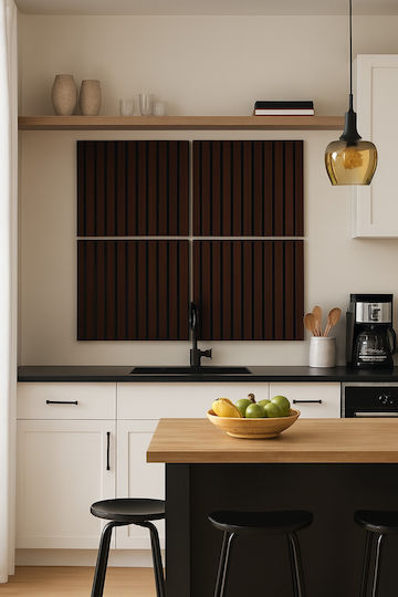 Panouri Decorative 3D Din MDF Maro 60x60cm 4 Bucăți
