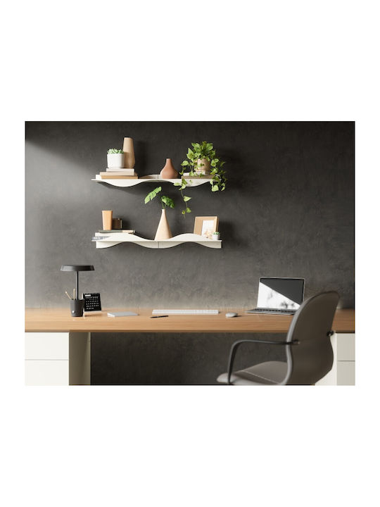 Beige Wall Shelves (2 Pieces) 43x18x10cm