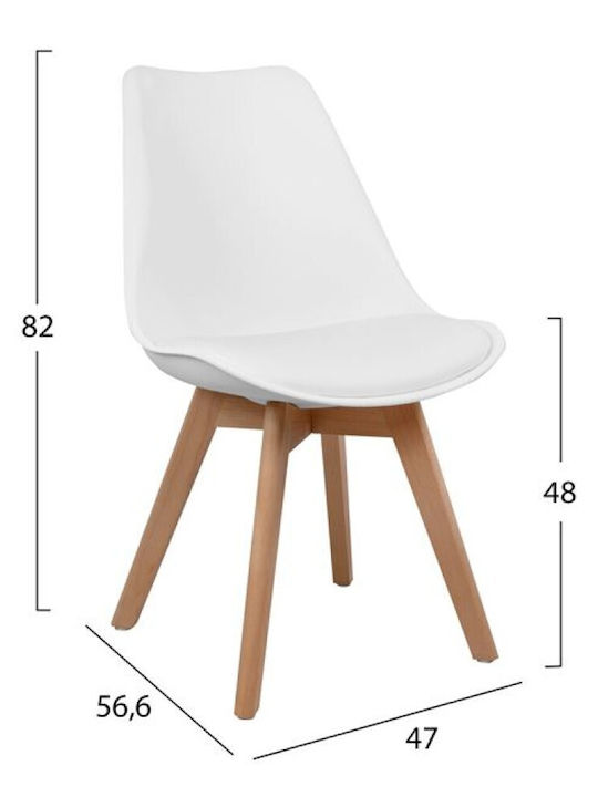 Esszimmer Minimal 5Stück White 120x80cm