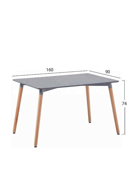 Τραπεζαρία VEGAS με 4 Καρέκλες 120x80εκ.