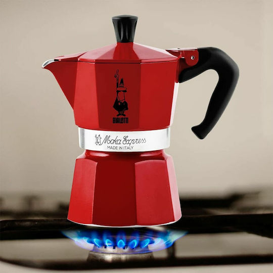Bialetti Stovetop Espresso Pot Red