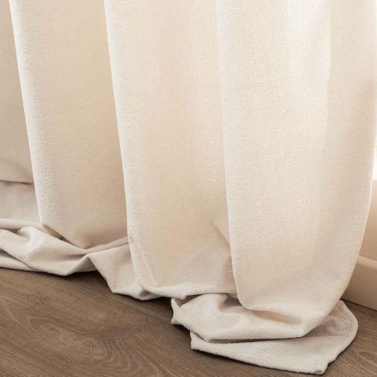 Curtain with Grommets Winona Ecru 140x260cm
