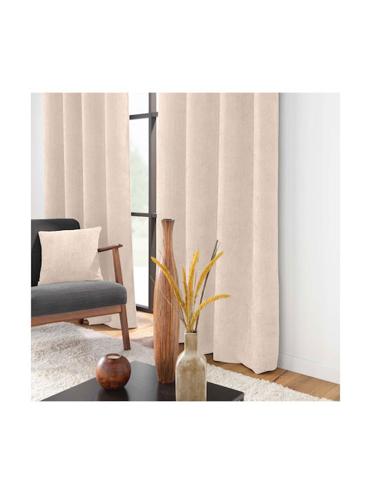 Perdea Cu Capse Ecru 140x260 cm