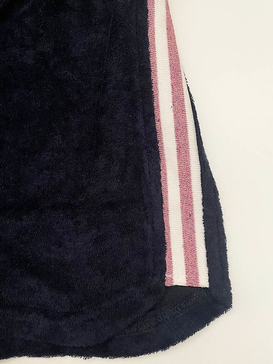 Rachel Salopetă Șort Albastru Navy Din Prosop Lurex Elastic 12569