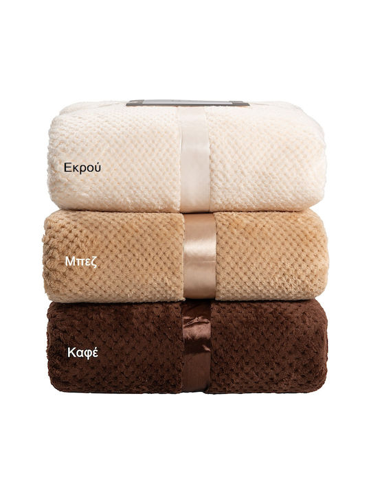 Beauty Home Art 11600 Fleece Blanket Double 220x240cm Brown
