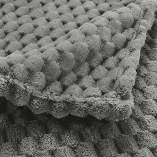 L-c Mini Κουβέρτα Fleece Καναπέ 125x150εκ. Gris