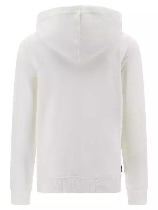 Freddy Sweatshirt Jacket White with Hood
