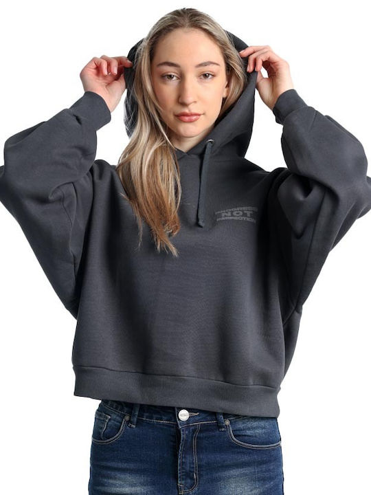 Women's Sweatshirt Hooded Anthracite