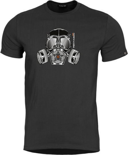 Pentagon Ageron T-shirt Gas Mask Black