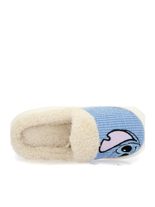 Stitch Χειμερινές Γυναικείες Παντόφλες Μπεζ